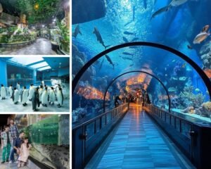 Dubai Mall Aquarium + Underwater Zoo + Penguin Cove