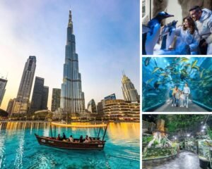Burj Khalifa At The Top + Dubai Aquarium & Underwater Zoo + Penguin Cove (Prime Time)