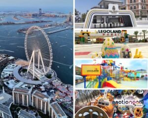 Ain Dubai + Dubai Parks Any 1 Park — Motiongate, Legoland, Legoland Water Park OR Real Madrid World Dubai