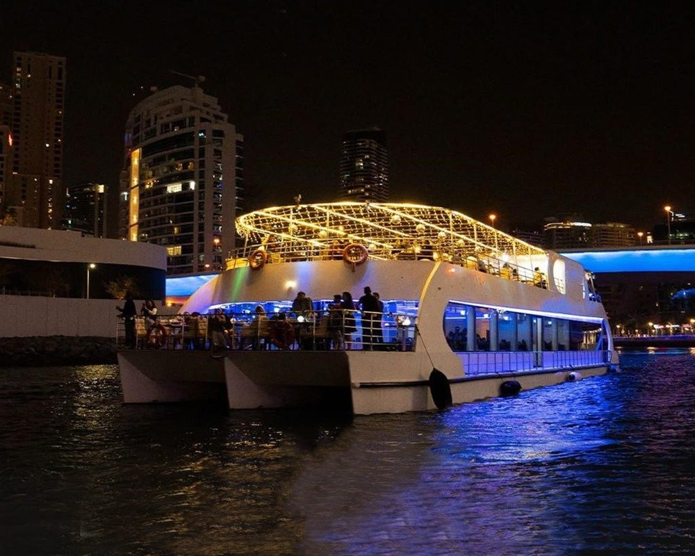 Glass Boat Marina Dinner Cruise