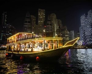 5* Dubai Marina Traditional Dinner Cruise With Full Course Buffet