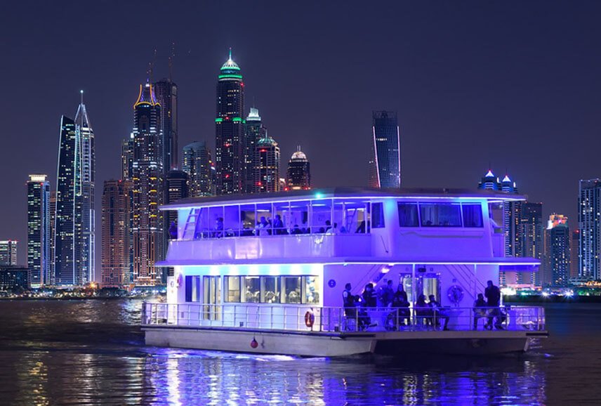 5-Star Dubai Marina Elegant Dinner On A Luxury Glass Boat With Buffet - Image 8