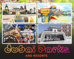 Dubai Park And Resorts – 1 Day 2 Parks Pass – Motiongate, LEGOLAND® Theme Park, LEGOLAND® Water Park, or Real Madrid World.