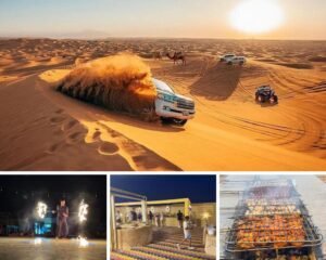 PickUp By Bus — Abu Dhabi Desert Safari With Activities & Dinner